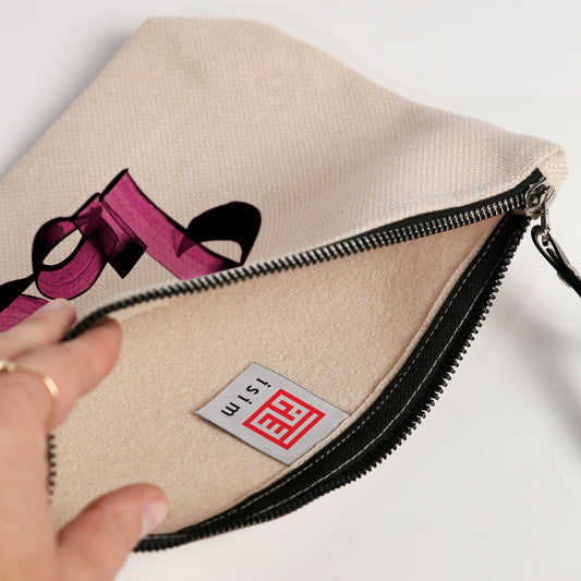 Custom Arabic Accessory Pouch in isim style 
