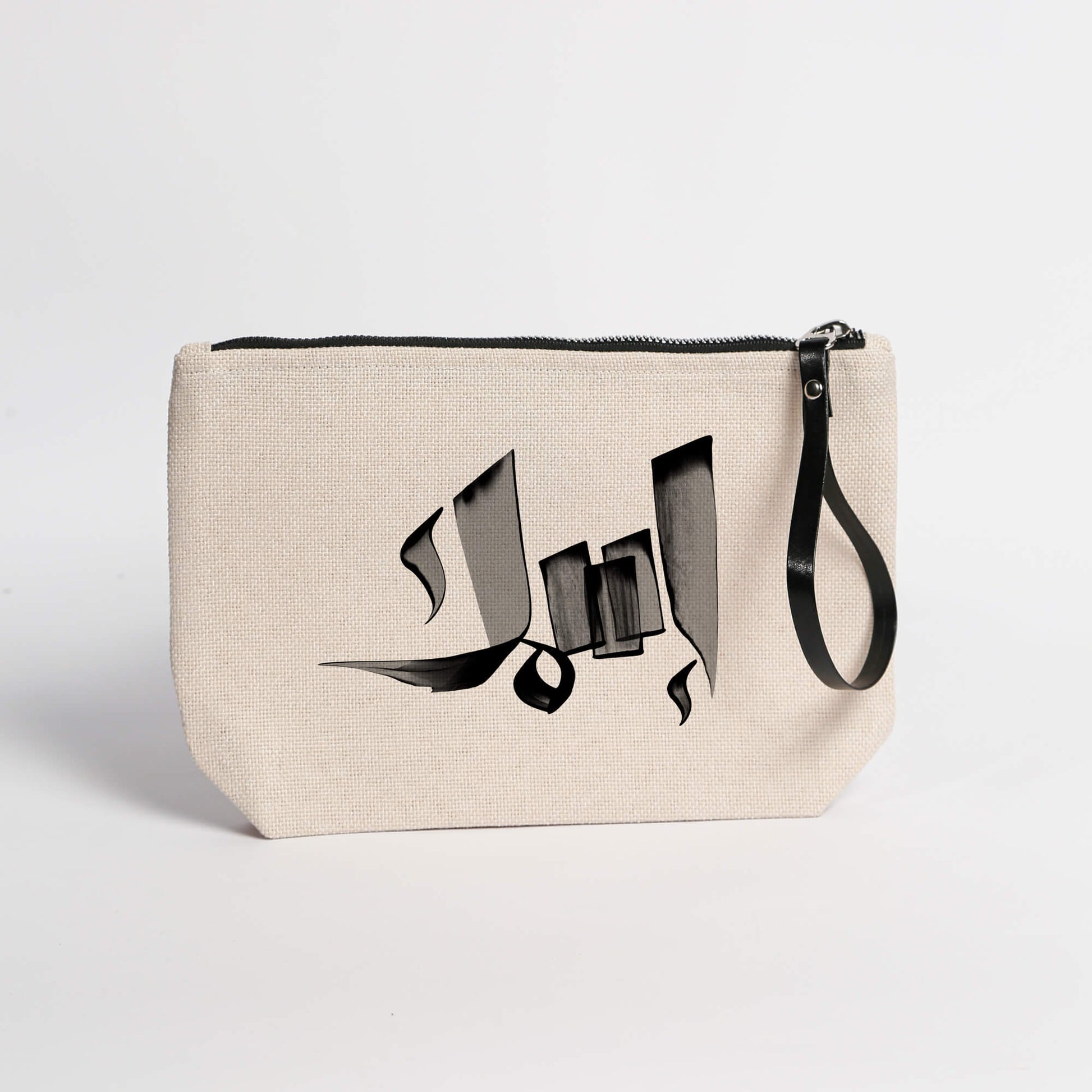 Personalized Arabic Pouch in black