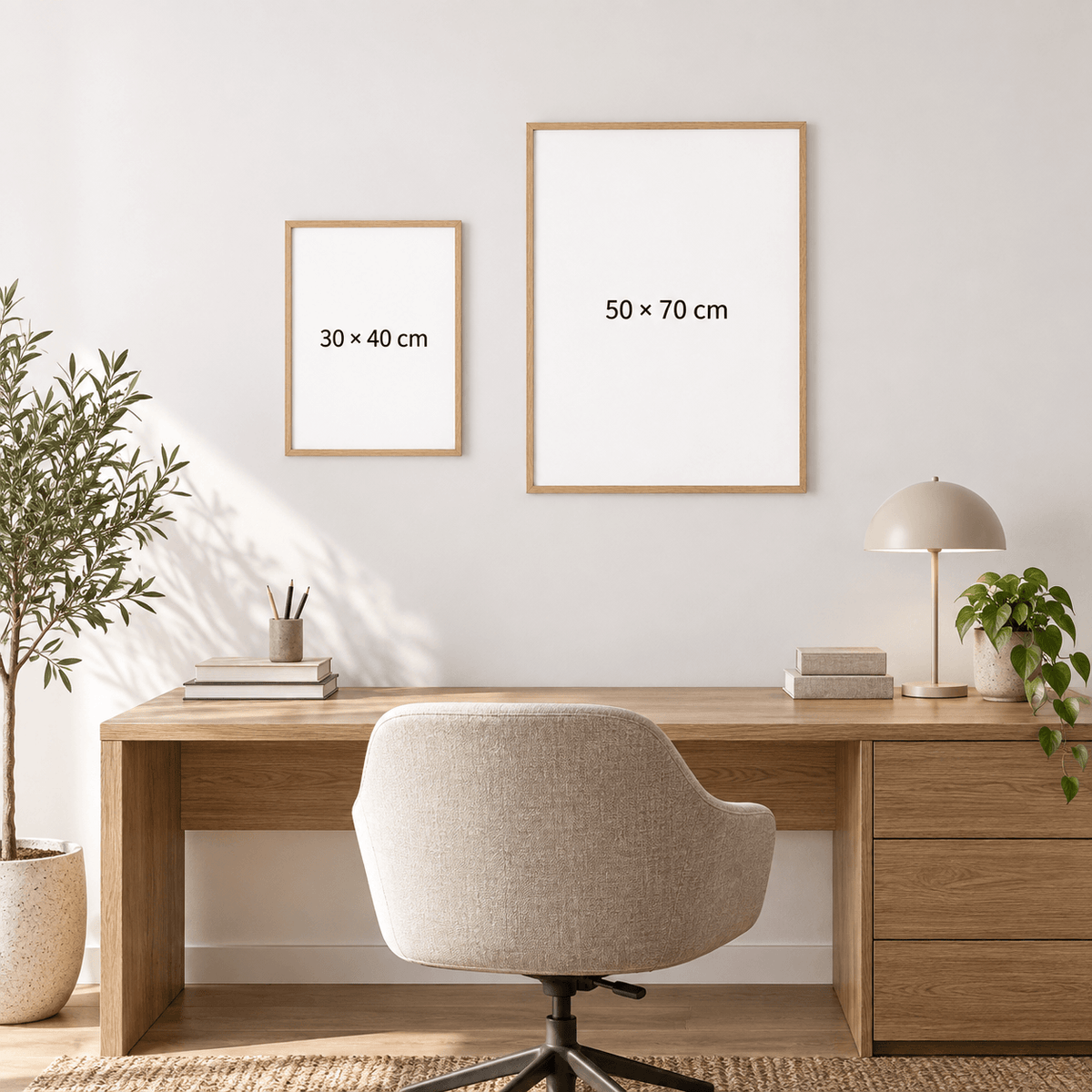 Fine art print size guide 30 x 40 cm and 50 x 70 cm